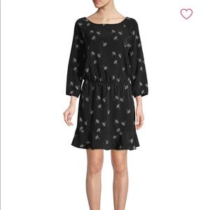 Joie crepe feather dress